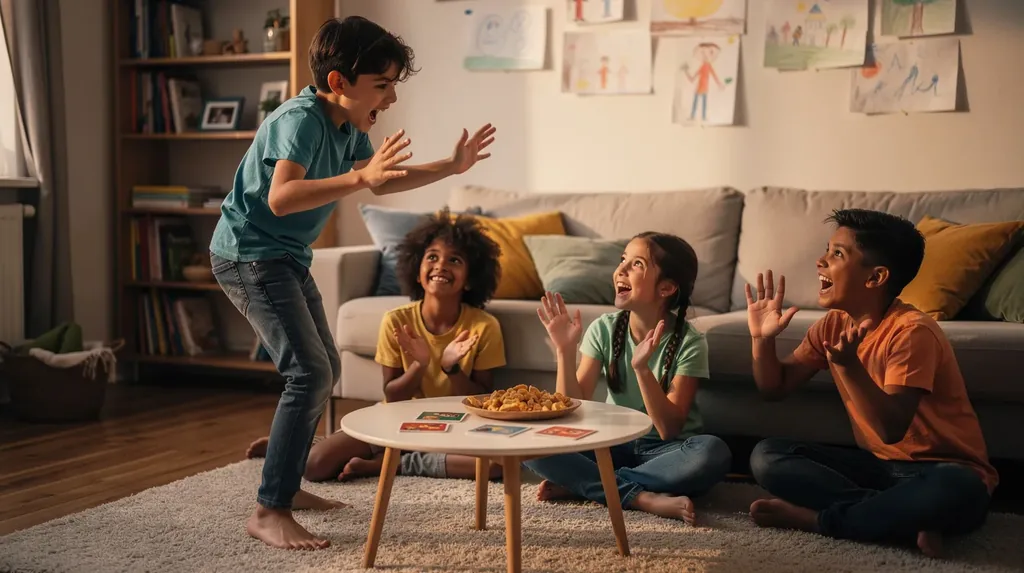 Child practices communication skills during play